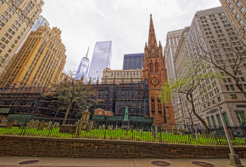 NYC Kościół Świętej Trójcy "Trinity Church".